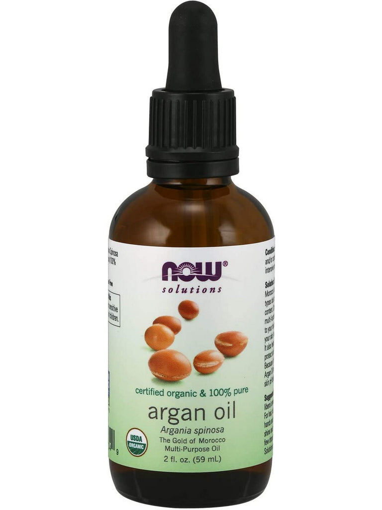 NOW Foods, Argan Oil, Organic & 100% Pure, 2 fl oz