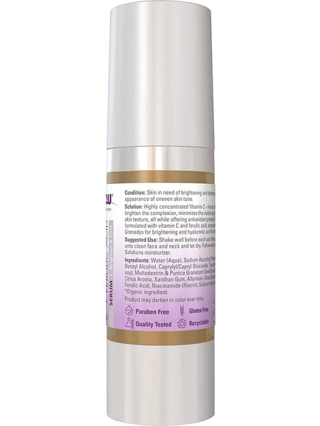 NOW Foods, Vitamin C + Ferulic Acid Serum, 1 fl oz