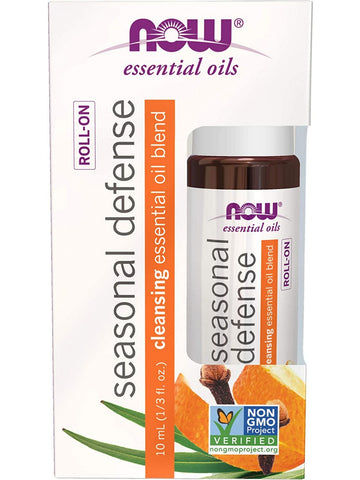 NOW Foods, Seasonal Defense Cleansing Essential Oil Blend, Roll-On, 10 mL