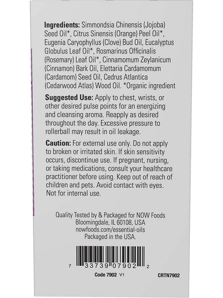 NOW Foods, Seasonal Defense Cleansing Essential Oil Blend, Roll-On, 10 mL