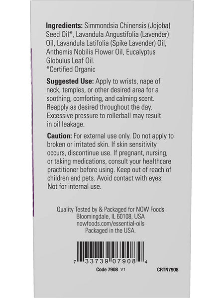 NOW Foods, Head Relief Soothing Essential Oil Blend, Roll-On, 10 mL