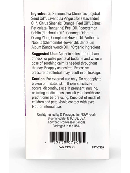 NOW Foods, Take A Zen Ten Relaxing Essential Oil Blend, Roll-On, 10 mL