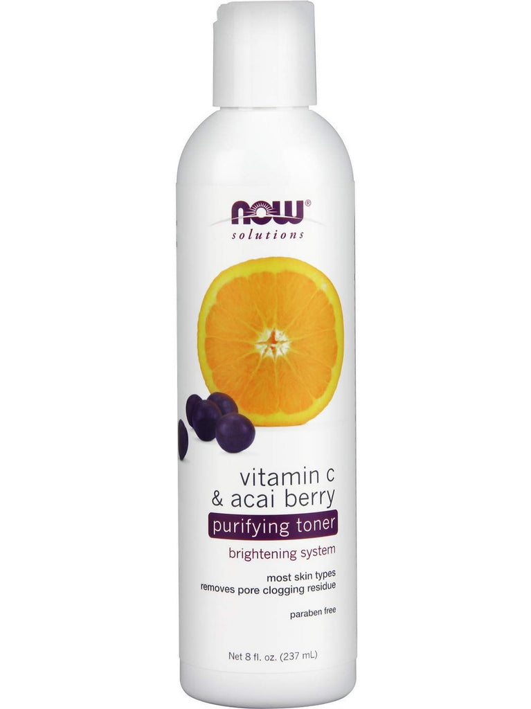NOW Foods, Vitamin C & Acai Berry Purifying Toner, 8 fl oz