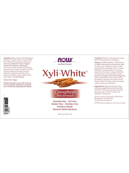 NOW Foods, XyliWhite™, Cinnafresh Mouthwash, 16 fl oz