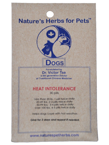 Natures Herbs for Pets, Heat Intolerance for Dogs, 30 ct