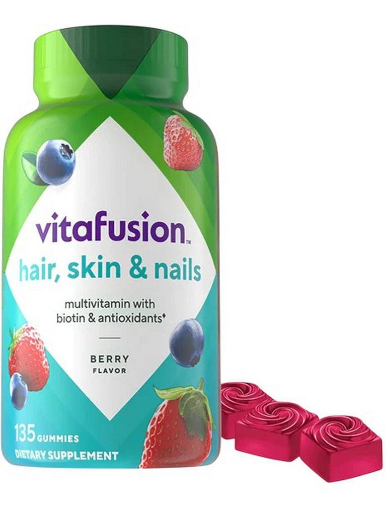 vitafusion, Hair, Skin and Nails Multivitamin, Berry, 135 Gummies