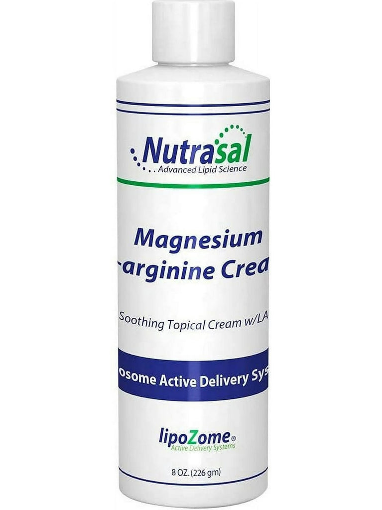 Nutrasal, Magnesium L-arginine Cream, 8 oz