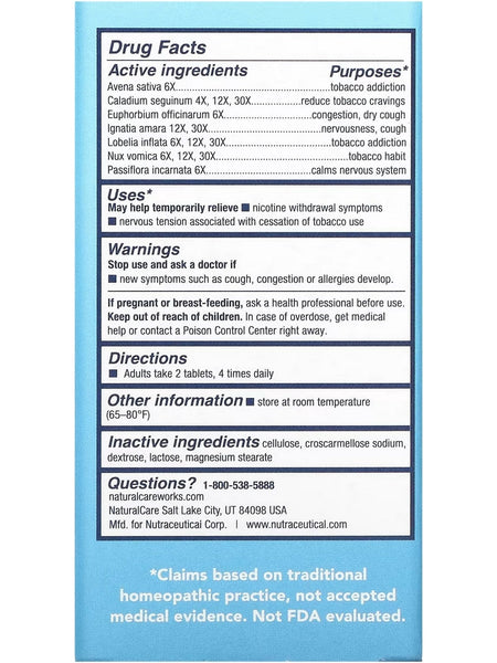 NaturalCare, Stop-it Smoking, 60 Tablets