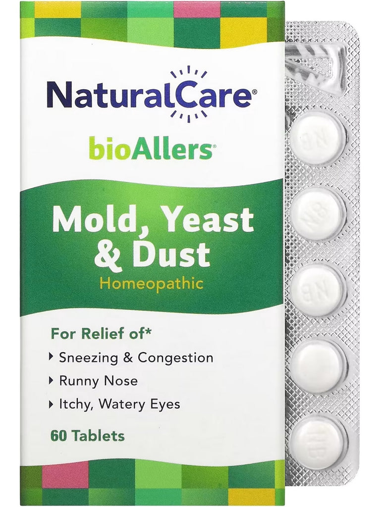 NaturalCare, bioAllers, Mold, Yeast and Dust, 60 Tablets