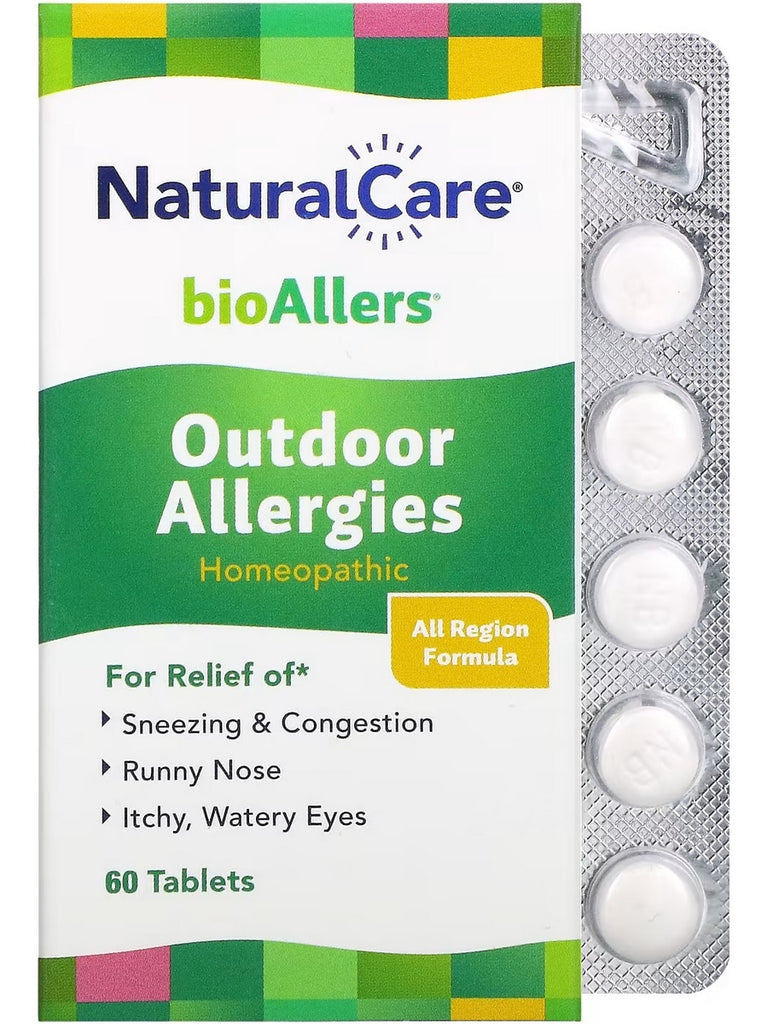 NaturalCare, bioAllers, Outdoor Allergies, 60 Tablets