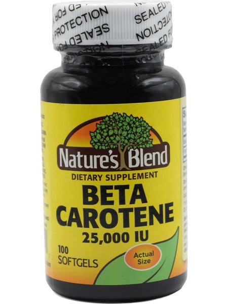 Nature's Blend, Beta Carotene, 25,000 IU, 100 Softgels