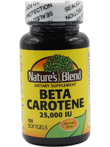 Nature's Blend, Beta Carotene, 25,000 IU, 100 Softgels