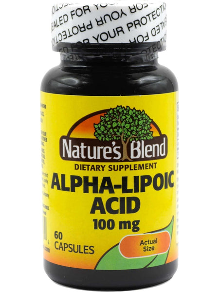 Nature's Blend, Alpha Lipoic Acid, 100 mg, 60 Capsule