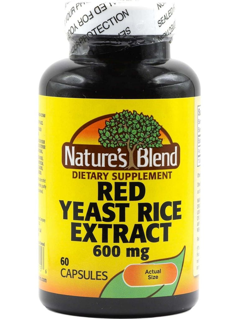 Nature's Blend, Red Yeast Rice Extract 600 mg, 60 Capsules