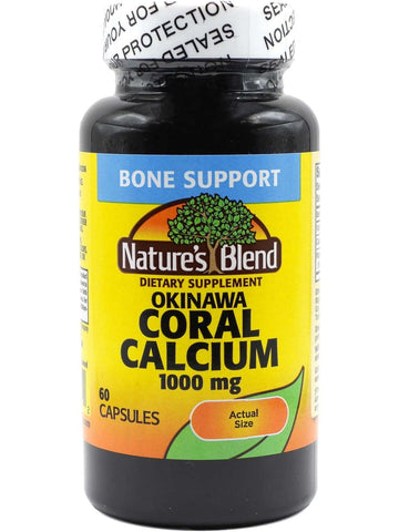 Nature's Blend, Okinawa Coral Calcium 1,000mg, 60 Capsules