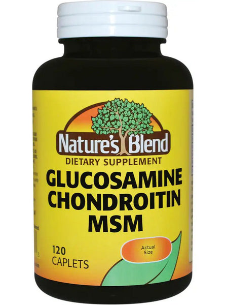 Nature's Blend, Glucosamine Chondroitin MSM, 120 Caplets