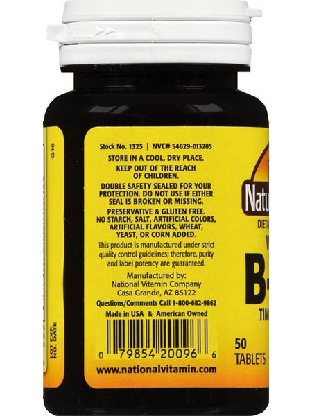 Nature's Blend, Vitamin B-100, Timed Release, 50 Tablets