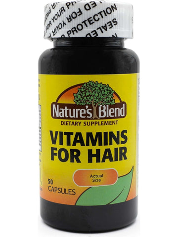 Nature's Blend, Vitamins for Hair, 50 Capsules