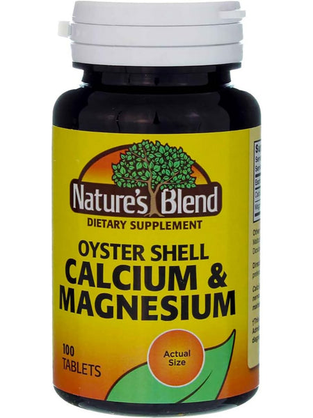 Nature's Blend, Oyster Shell Calcium & Magnesium, 100 Tablets