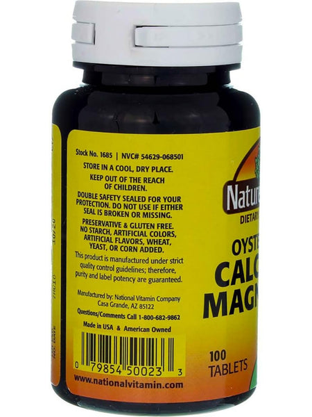 Nature's Blend, Oyster Shell Calcium & Magnesium, 100 Tablets