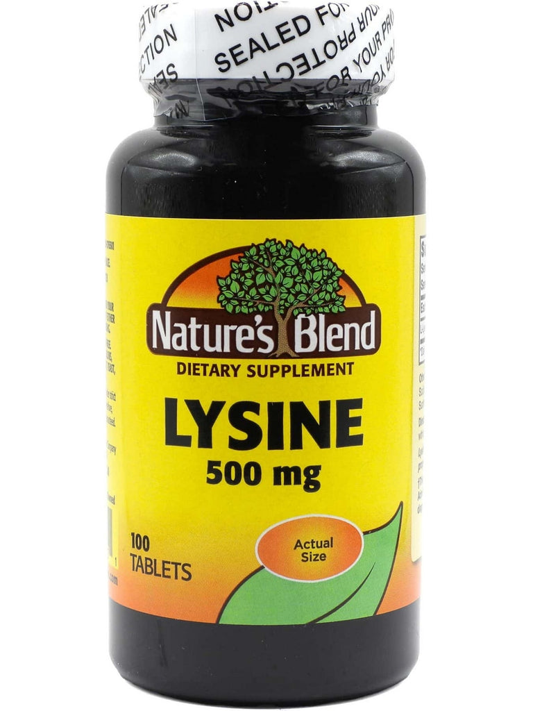 Nature's Blend, Lysine 500 mg, 100 Talets