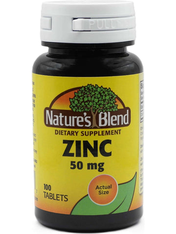 Nature's Blend, Zinc 50 mg, 100 Tablets