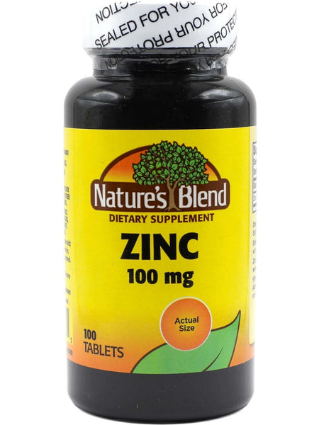Nature's Blend, Zinc 100mg, 100 Tablets