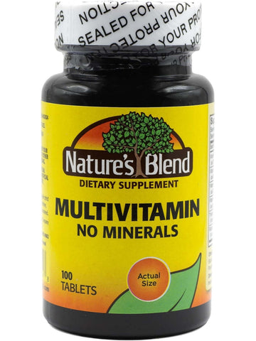 Nature's Blend, Multivitamin No Minerals, 100 Tablets