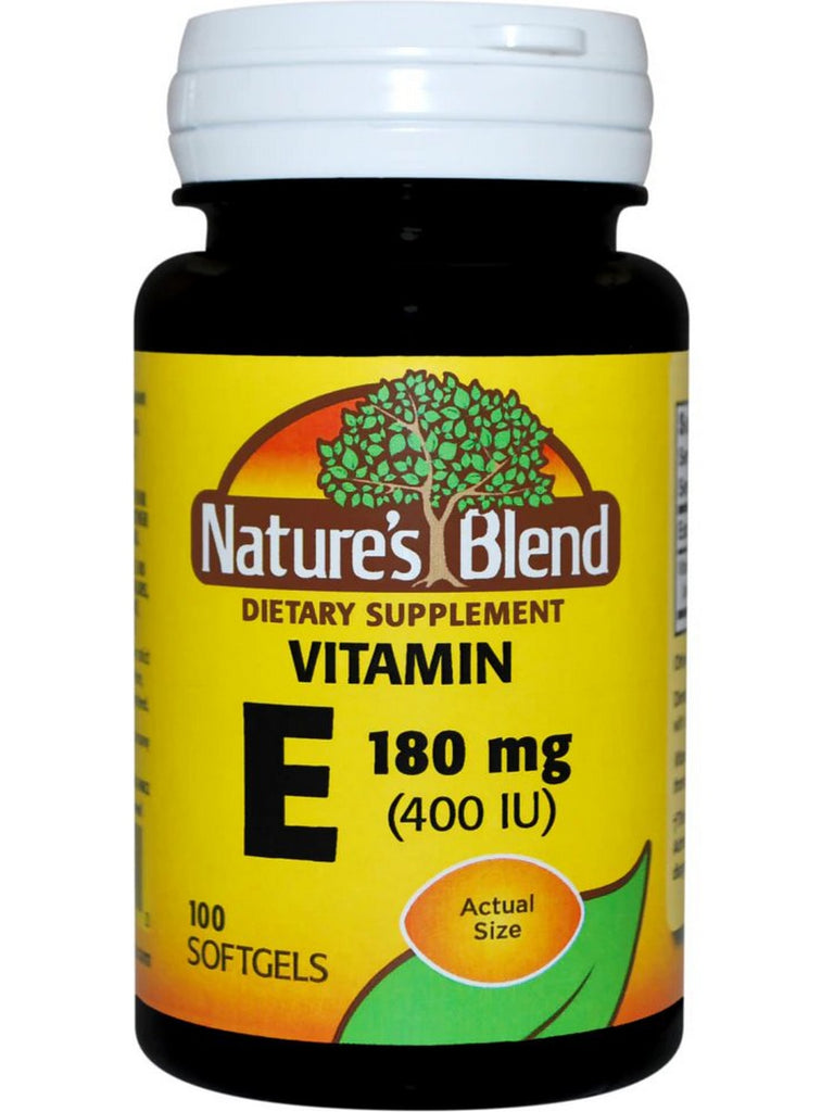 Nature's Blend, Vitamin E 180mg (400IU), 100 Softgels