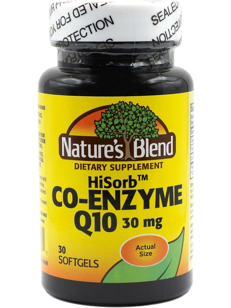 Nature's Blend, HiSorb Coenzyme Q10 30 mg, 30 Softgels