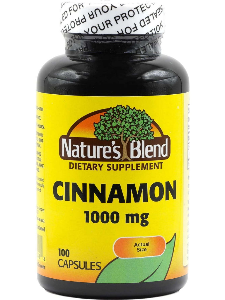 Nature's Blend, Cinnamon 1000 mg, 100 Capsules