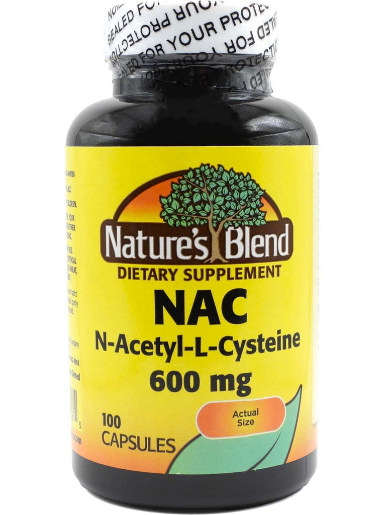 Nature's Blend, NAC (N-Acetyl-L-Cysteine), 600 mg, 100 Capsules