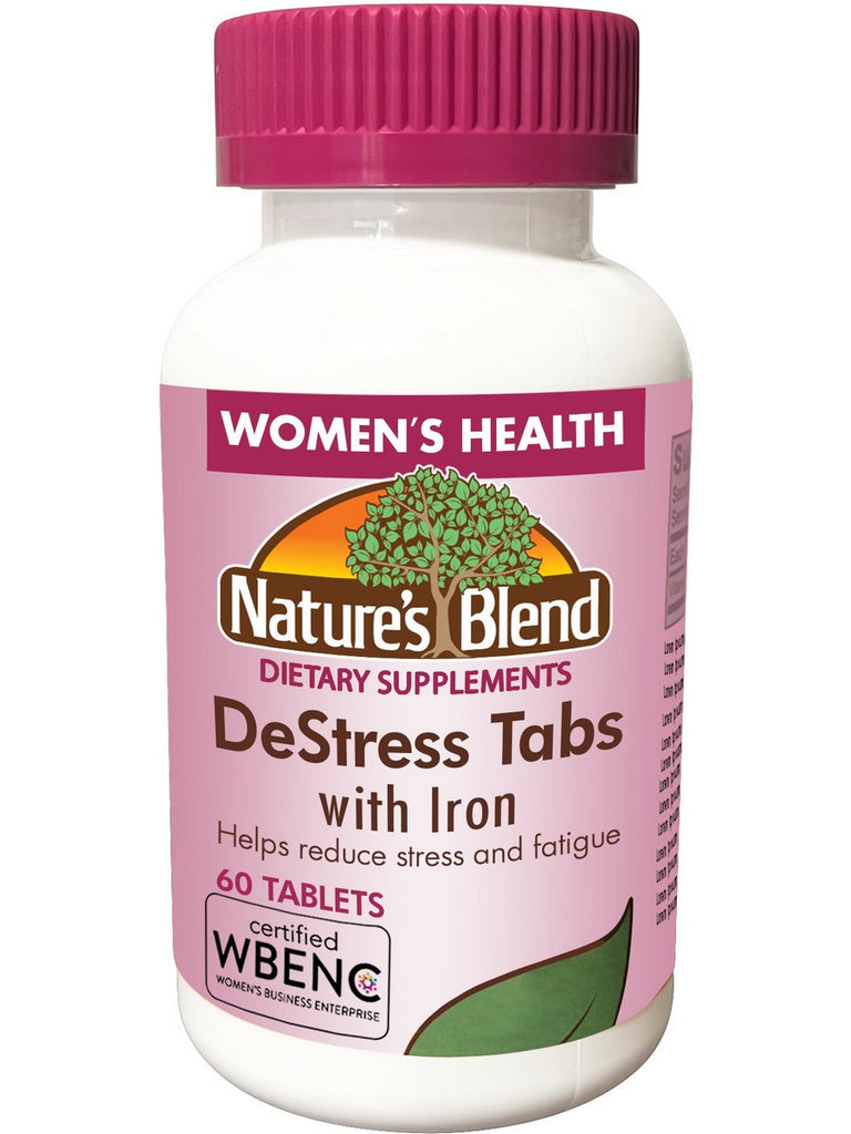 Nature's Blend, DeStress Tabs with Iron, 60 Tablets