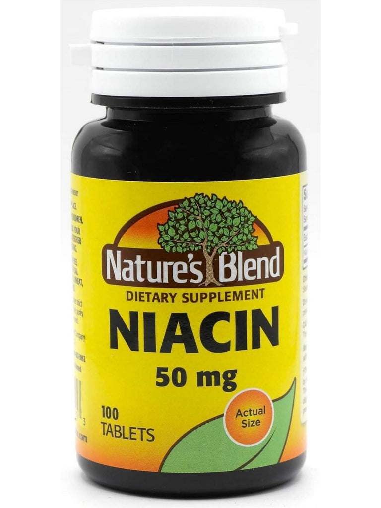 Nature's Blend, Niacin 50 mg, 100 Tablets