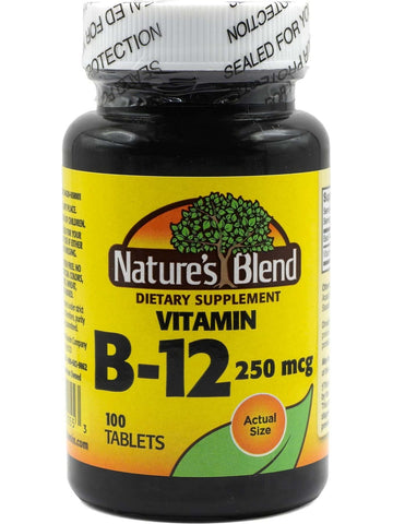 Nature's Blend, Vitamin B-12, 250 mcg, 100 Tablets