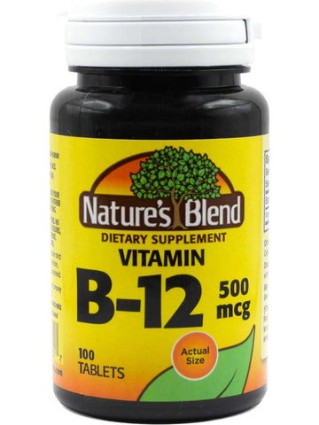 Nature's Blend, Vitamin B-12, 500 mcg, 100 Tablets