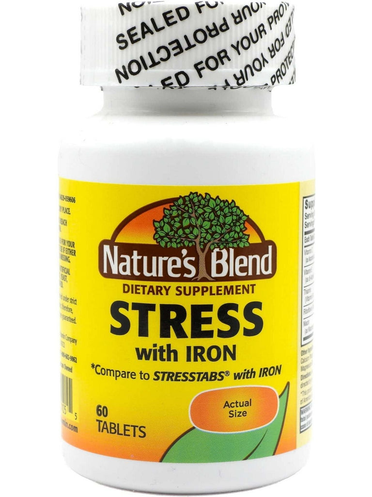 Nature's Blend, Stress Formula with Zinc, Compare to Stress Tabs with Zinc, 60 Tablets