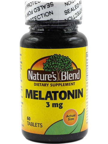 Nature's Blend, Melatonin 3 mg, 60 Tablets