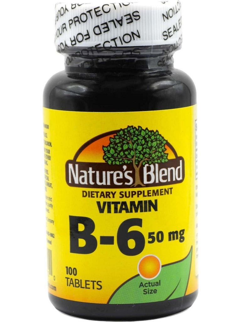 Nature's Blend, Vitamin B-6, 50 mg, 100 Tablets