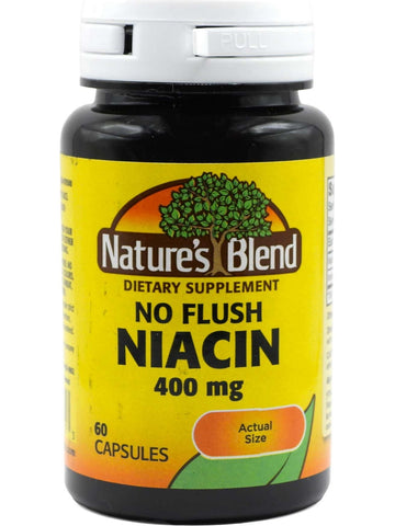 Nature's Blend, No Flush Niacin 400 mg, 60 Capsules