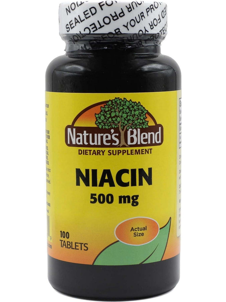 Nature's Blend, Niacin 500 mg, 100 Tablets