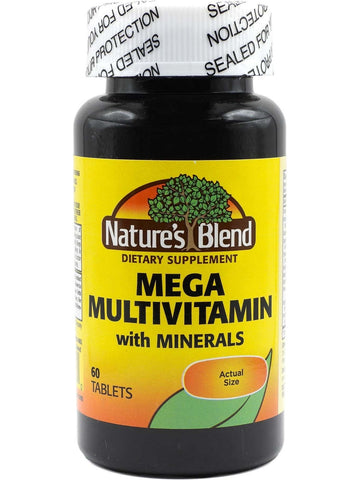 Nature's Blend, Mega Multivitamin with Minerals, 60 Tablets