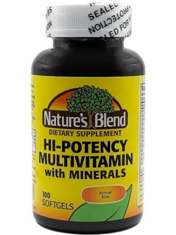 Nature's Blend, Hi-Potency Multivitamin with Minerals, 100 Softgels