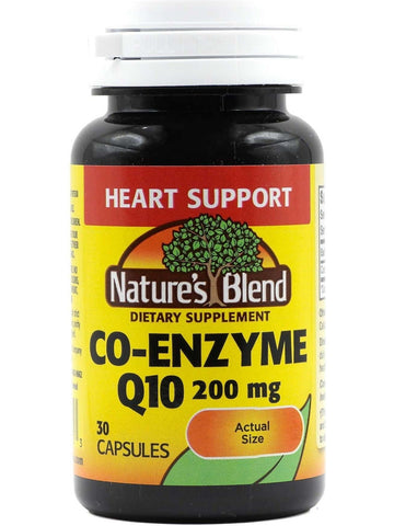 Nature's Blend, Co-enzyme Q10 200 mg, 30 Capsules
