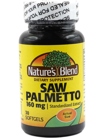 Nature's Blend, Saw Palmetto Extract 160 mg, 30 Softgels