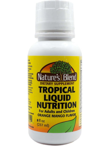 Nature's Blend, Tropical Liquid Nutrition, For Adults & Children, Orange Mango Flavor, 8 oz