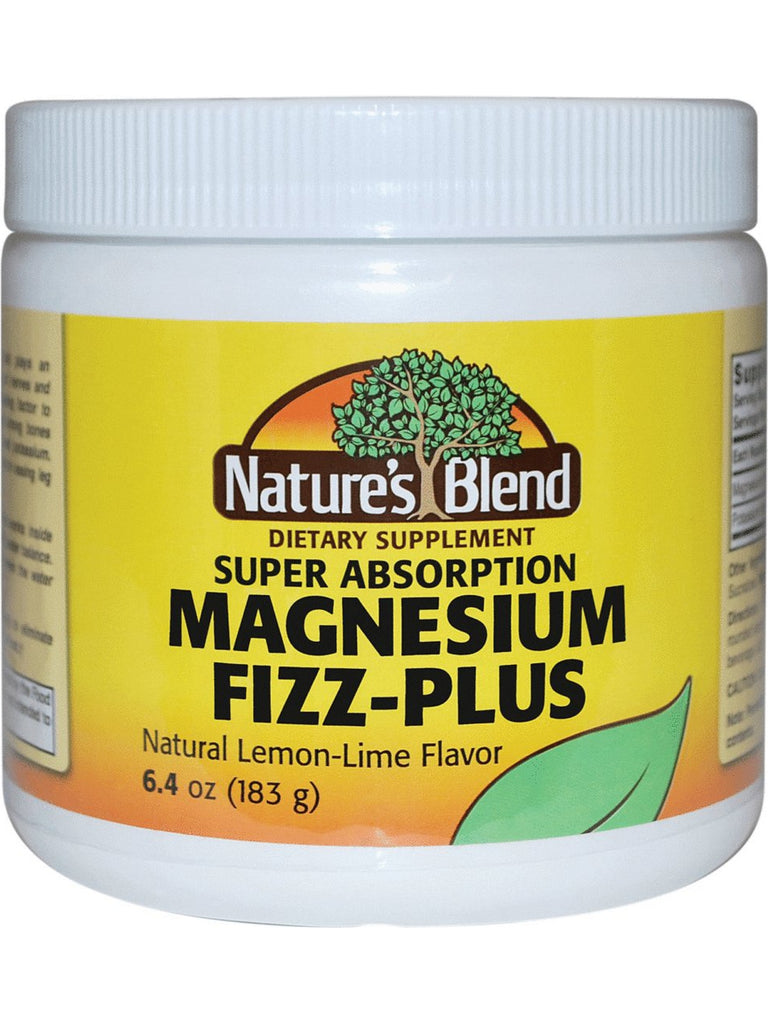 Nature's Blend, Magnesium Fizz-Plus Powder, 6.4 oz