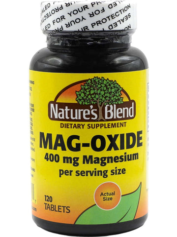 Nature's Blend, Mag-Oxide 400 mg Magnesium, 120 Tablets