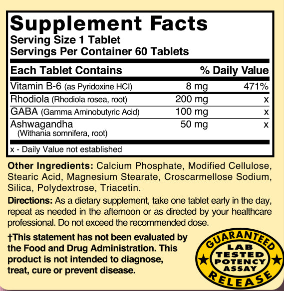 Nature's Blend, Daily Calm with GABA, 60 Tablets