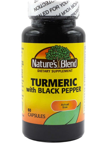 Nature's Blend, Turmeric 500 mg with Black Pepper, 60 Capsules